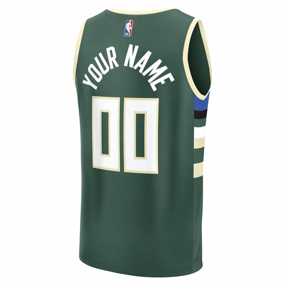 Fanatics Milwaukee Bucks Fast Break Custom Jersey