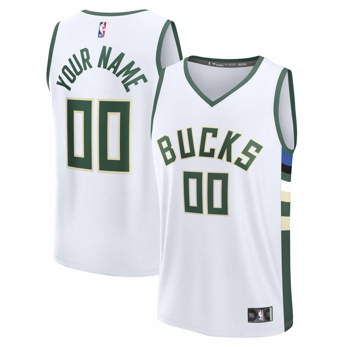 Fanatics Milwaukee Bucks Fast Break Custom Jersey