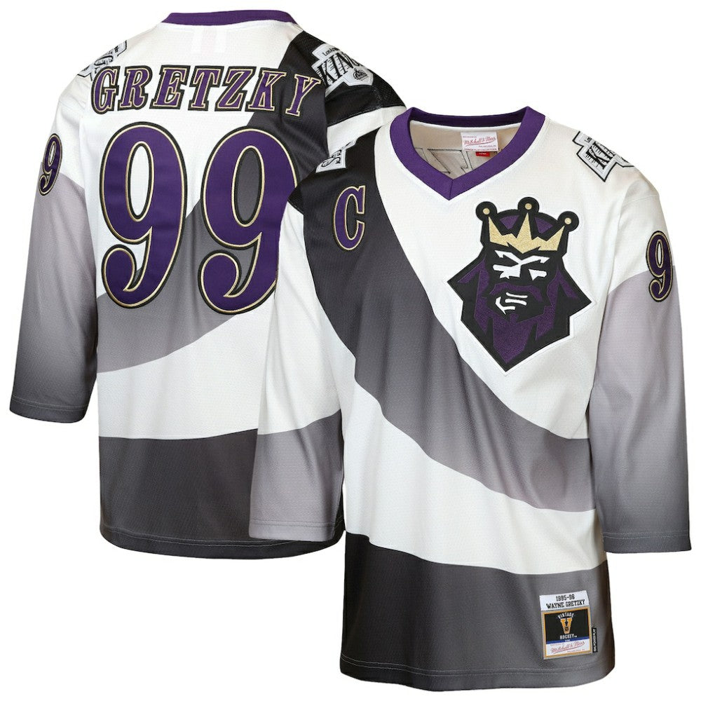 NHL Wayne Gretzky Los Angeles Kings Mitchell & Ness Youth 1995/96 Power Play Throwback Alternate Player Jersey with Captain Patch