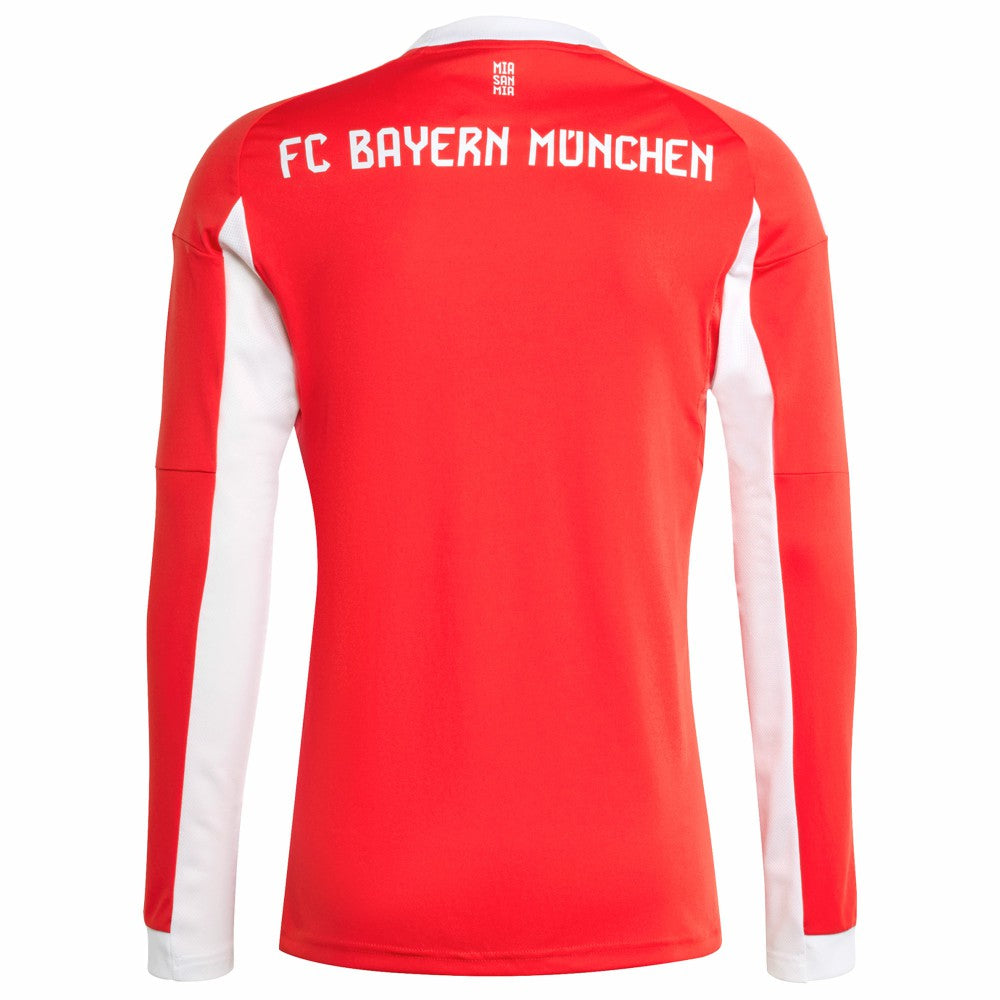 Bayern Munich 2025/26 Home Replica Long Sleeve Jersey