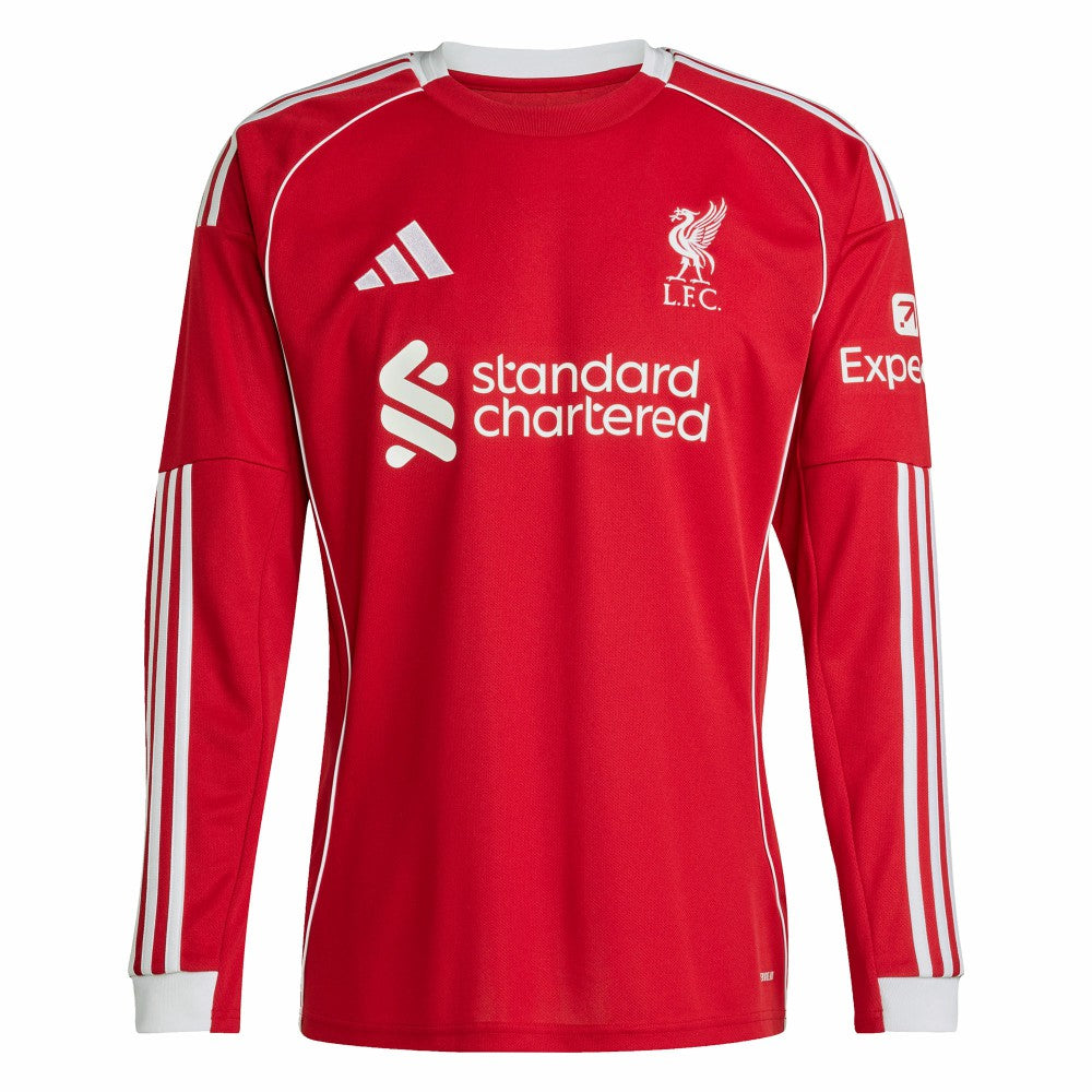 Liverpool 2025/26 Home Replica Long Sleeve Jersey