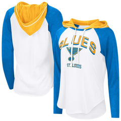 NHL St. Louis Blues G-III 4Her by Carl Banks Women's MVP Hooded Long-Sleeve T-Shirt
