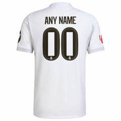 Real Madrid 2025/26 Home Custom Jersey