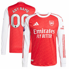 Arsenal 2025/26 Home Long Sleeve Custom Jersey