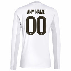 Real Madrid 2025/26 Home Replica Long Sleeve Custom Jersey