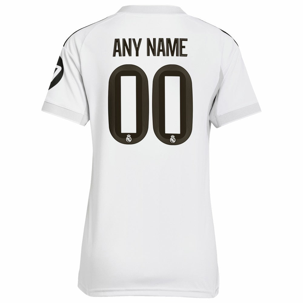 Real Madrid Women's 2025/26 Home Replica Custom Jersey