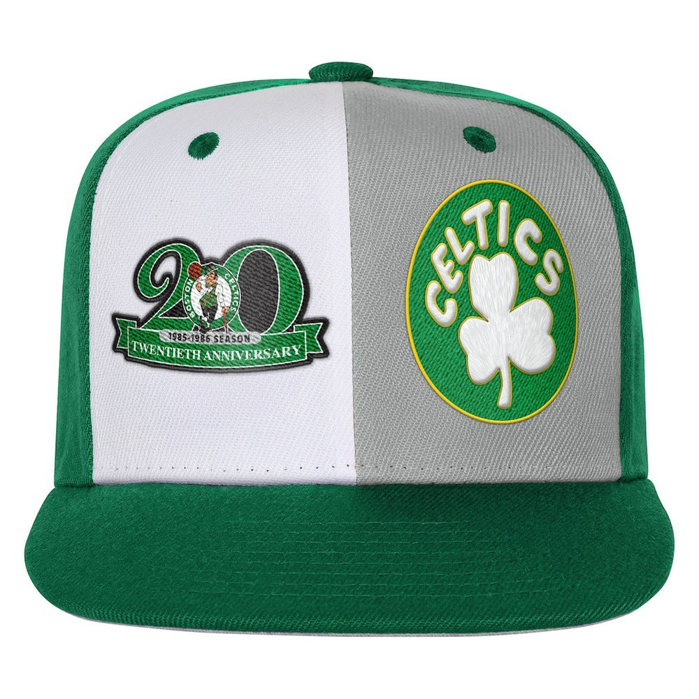 Mitchell & Ness Boston Celtics Youth Anniversary Duo Front Snapback Hat