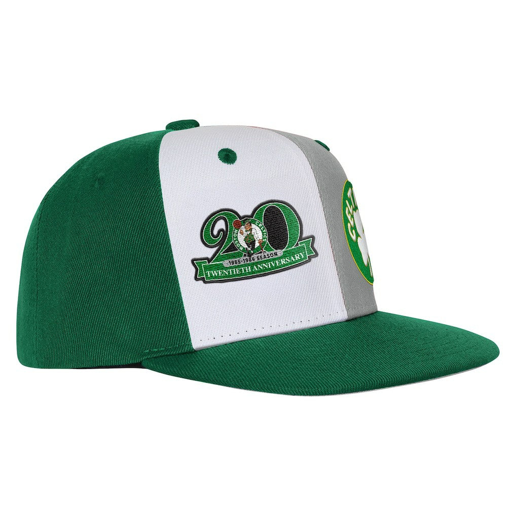 Mitchell & Ness Boston Celtics Youth Anniversary Duo Front Snapback Hat