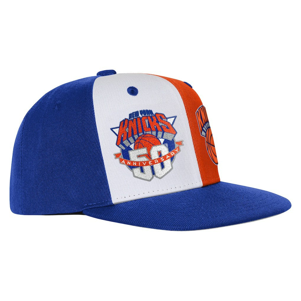 Mitchell & Ness New York Knicks Youth 50th Anniversary Duo Front Snapback Hat