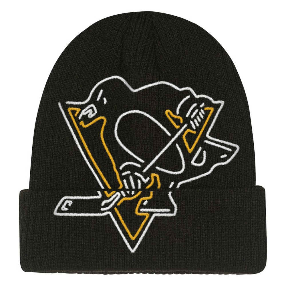 NHL Pittsburgh Penguins Mitchell & Ness Youth Neon Line Lights Cuffed Knit Hat