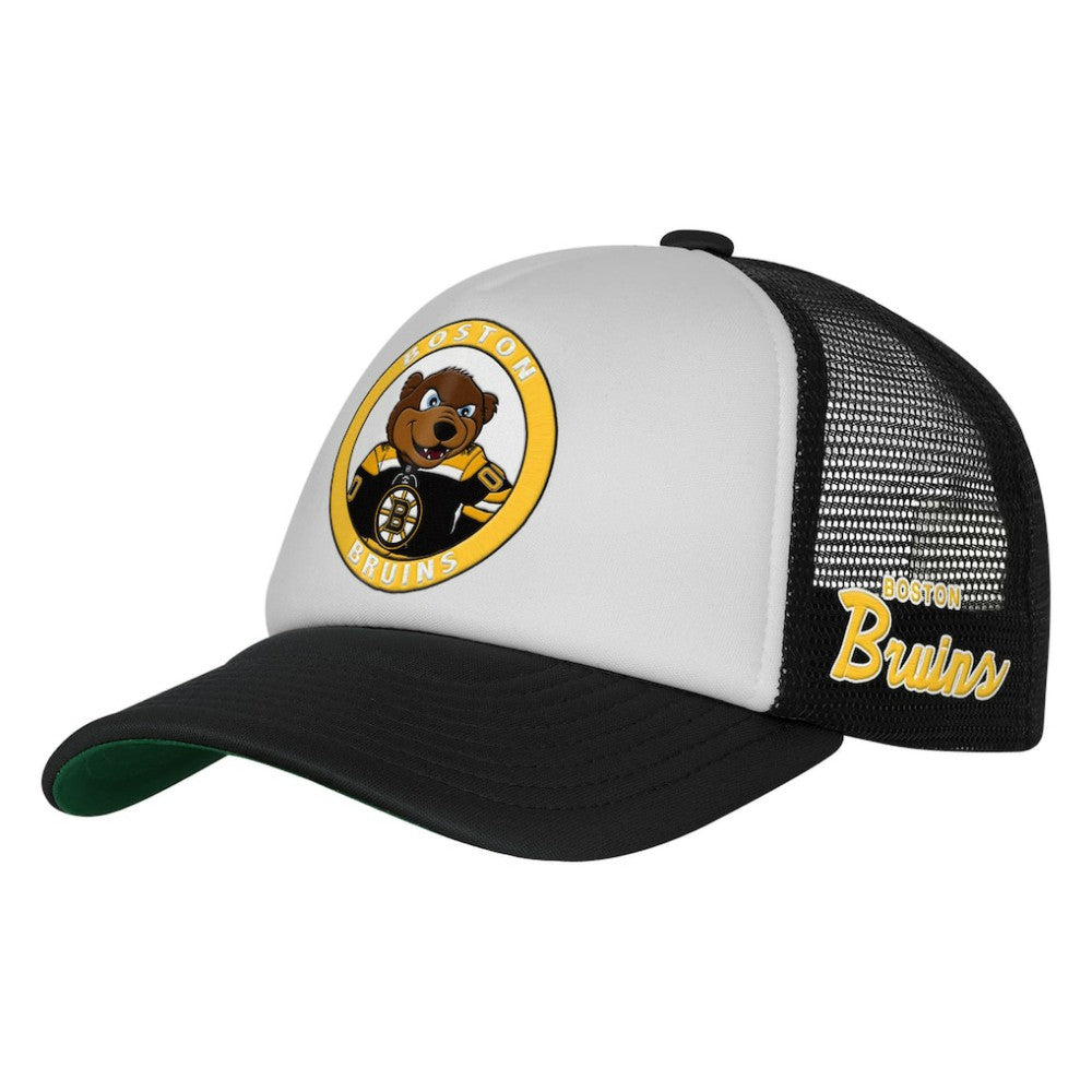 NHL Boston Bruins Mitchell & Ness Youth Mascot Adjustable Trucker Hat