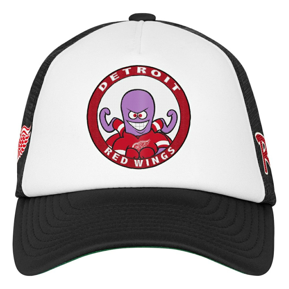 NHL Detroit Red Wings Mitchell & Ness Youth Mascot Adjustable Trucker Hat