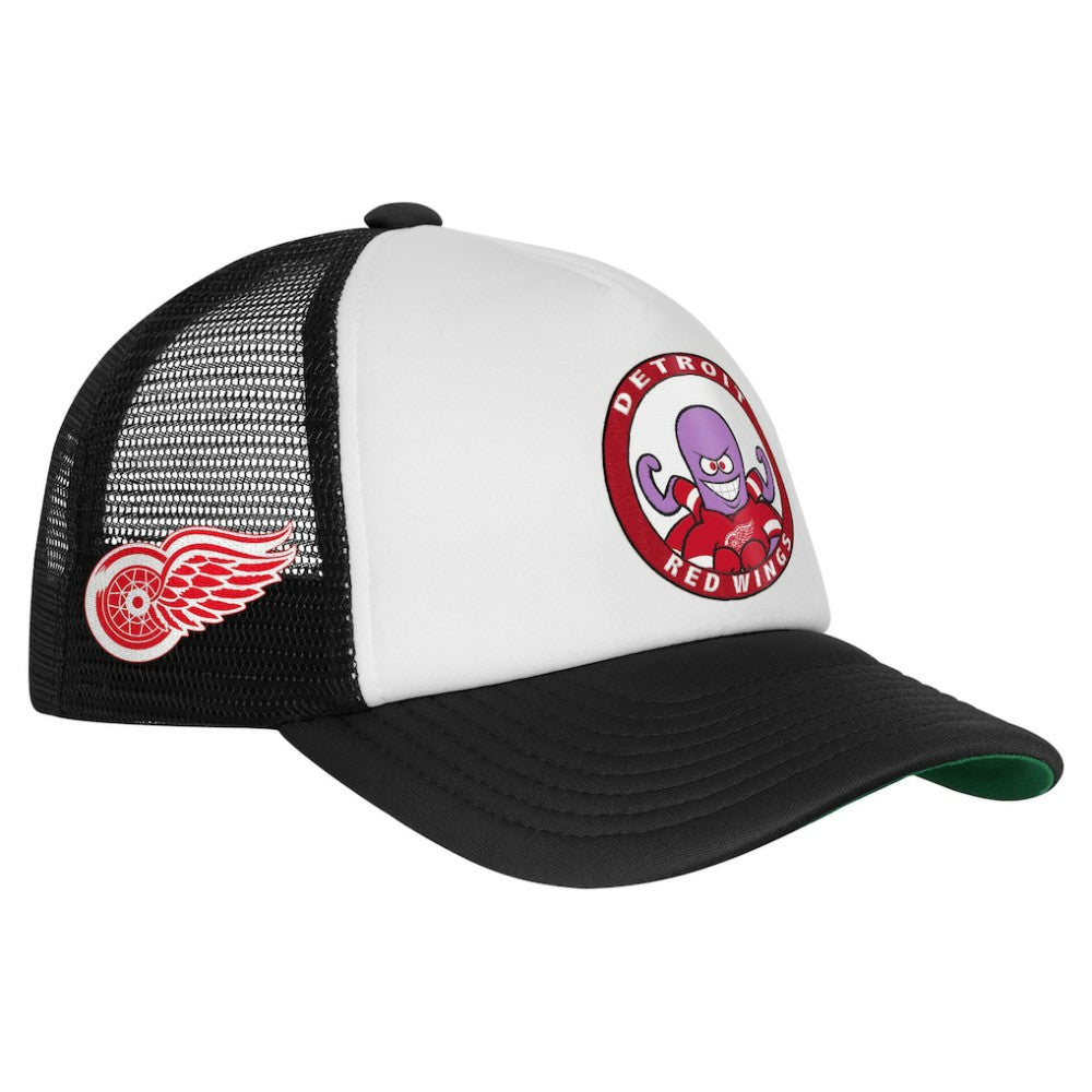 NHL Detroit Red Wings Mitchell & Ness Youth Mascot Adjustable Trucker Hat