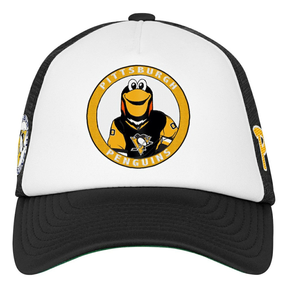 NHL Pittsburgh Penguins Mitchell & Ness Youth Mascot Adjustable Trucker Hat