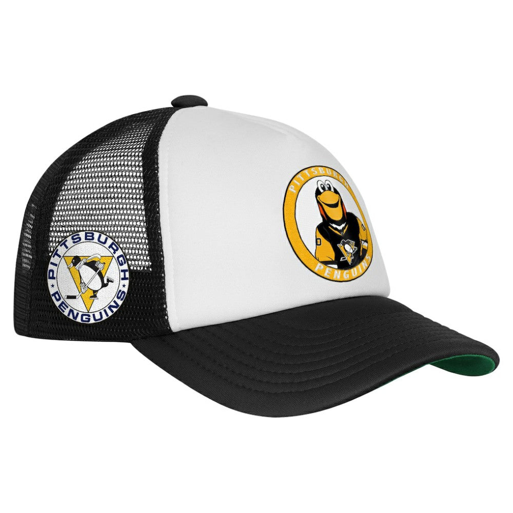 NHL Pittsburgh Penguins Mitchell & Ness Youth Mascot Adjustable Trucker Hat