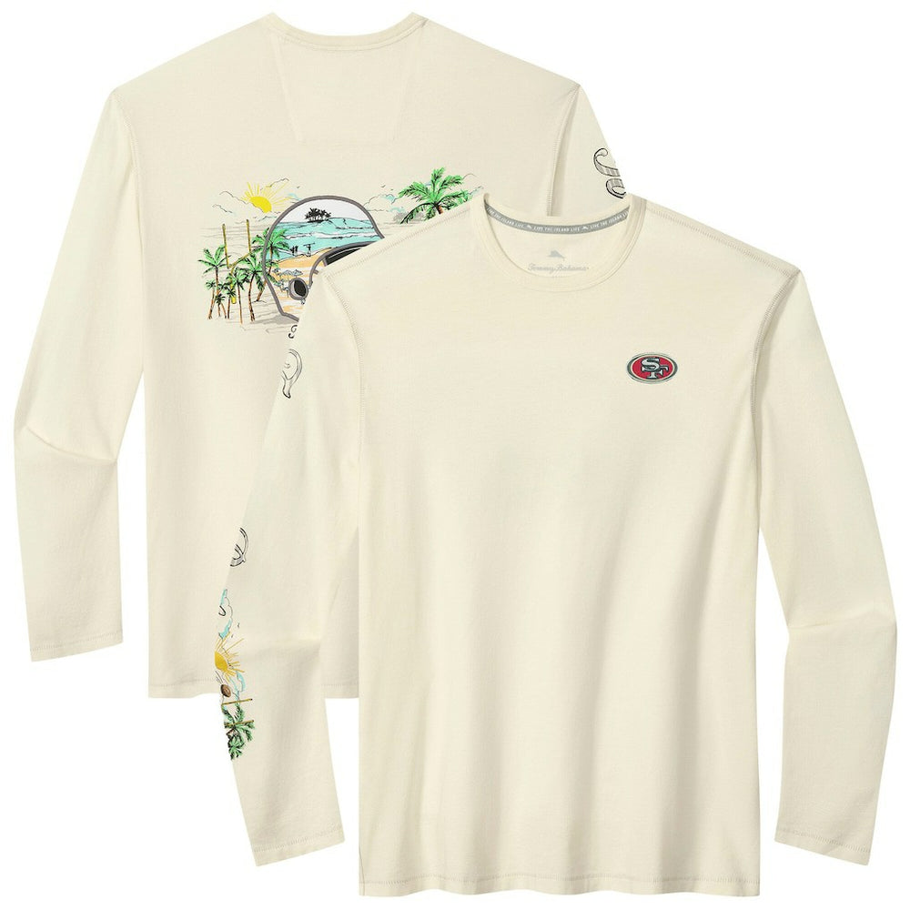 Oasis Endzone Lux Long Sleeve T-Shirt - San Francisco 49ers T-shirts
