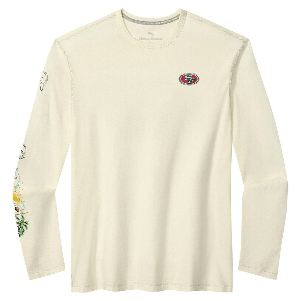 Oasis Endzone Lux Long Sleeve T-Shirt - San Francisco 49ers T-shirts