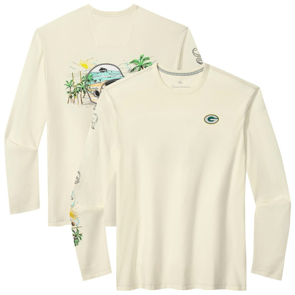 Oasis Endzone Lux Long Sleeve T-Shirt - Green Bay Packers T-shirts