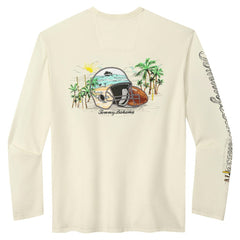 Oasis Endzone Lux Long Sleeve T-Shirt - Carolina Panthers T-shirts