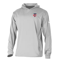 Gray Minnesota Twins Columbia Long Drive Pullover Hoodie