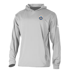Gray New York Mets Columbia Long Drive Pullover Hoodie