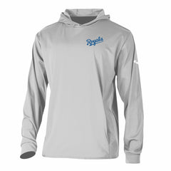 Gray Kansas City Royals Columbia Long Drive Pullover Hoodie