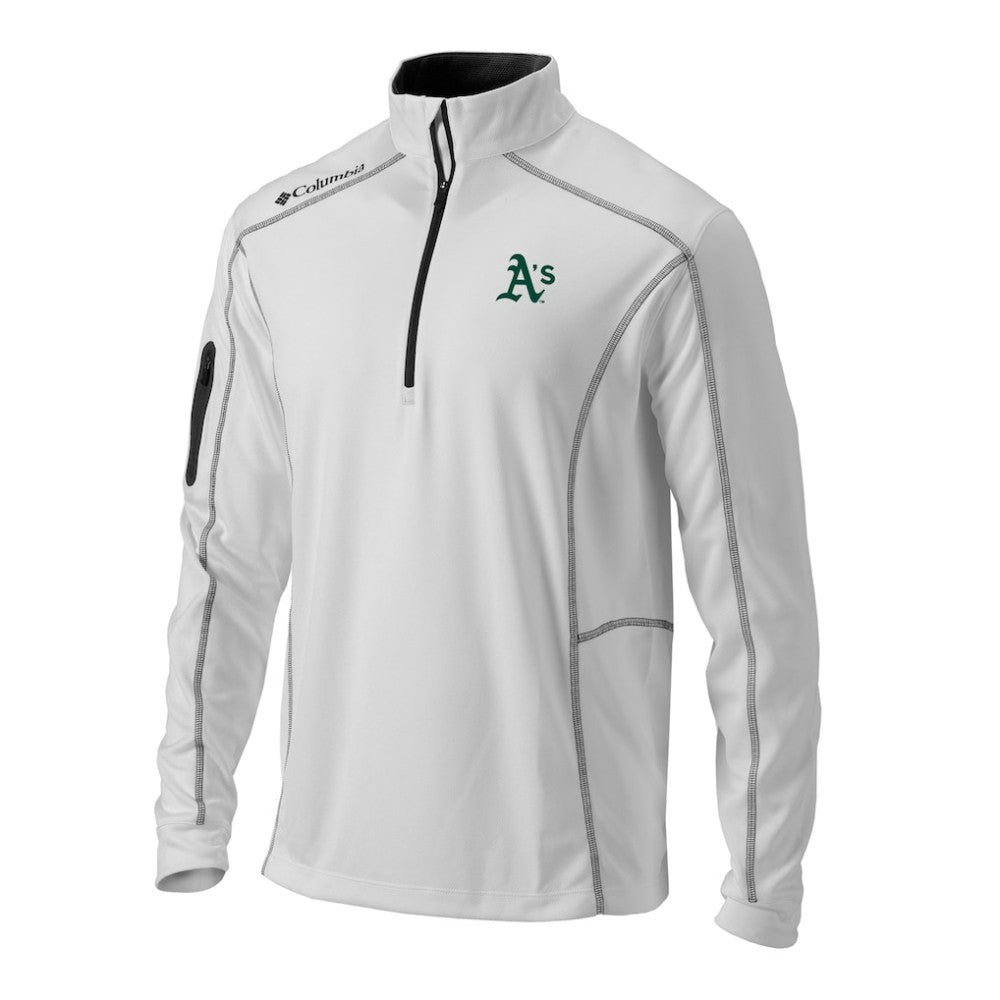 White Athletics Columbia Omni-Wick Shotgun Quarter-Zip Pullover