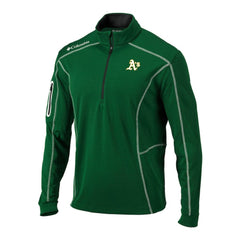 Green Athletics Columbia Omni-Wick Shotgun Quarter-Zip Pullover