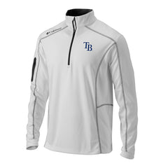 White Tampa Bay Rays Columbia Omni-Wick Shotgun Quarter-Zip Pullover