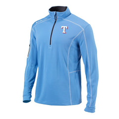 Light Blue Texas Rangers Columbia Omni-Wick Shotgun Quarter-Zip Pullover