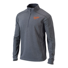 Black Baltimore Orioles Columbia Omni-Wick Shotgun Quarter-Zip Pullover