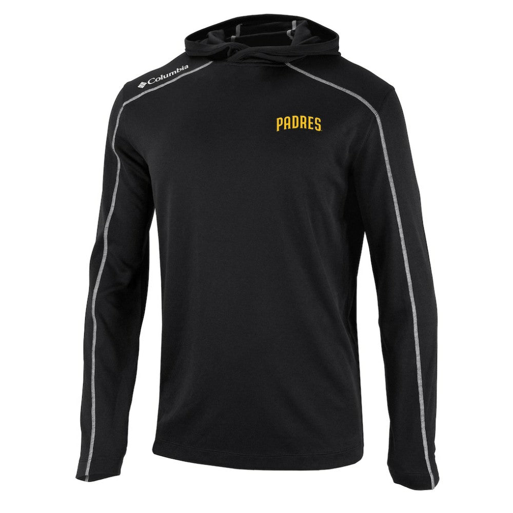 Black San Diego Padres Columbia Omni-Wick Shotgun Pullover Hoodie
