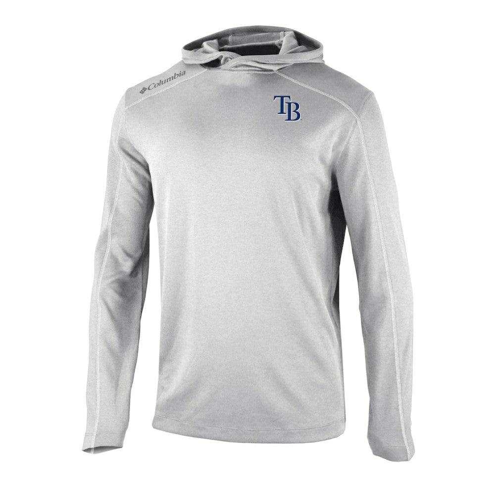 Gray Tampa Bay Rays Columbia Omni-Wick Shotgun Pullover Hoodie