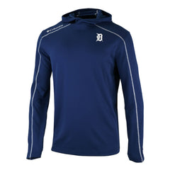 Navy Detroit Tigers Columbia Omni-Wick Shotgun Pullover Hoodie