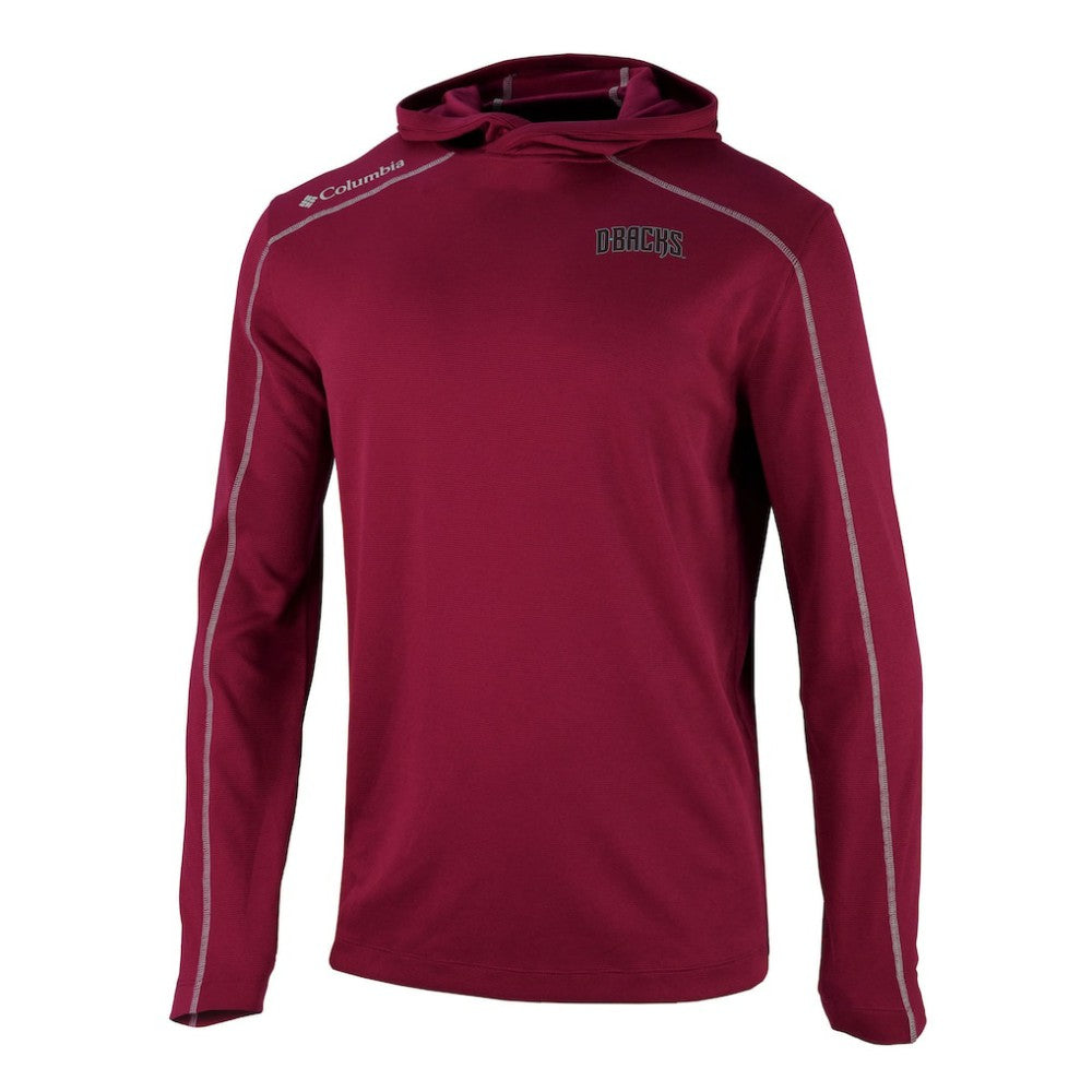 Red Arizona Diamondbacks Columbia Omni-Wick Shotgun Pullover Hoodie