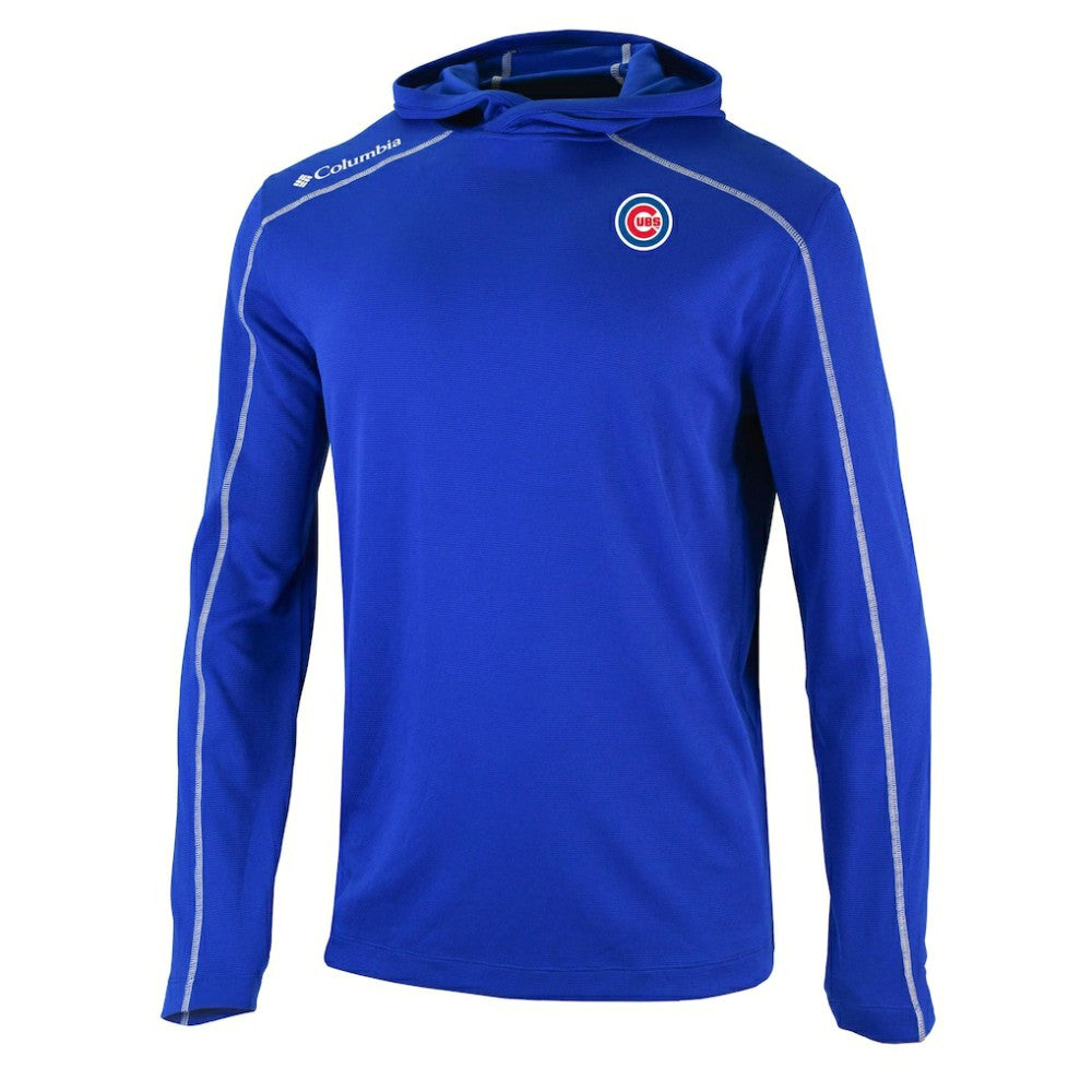 Royal Chicago Cubs Columbia Omni-Wick Shotgun Pullover Hoodie