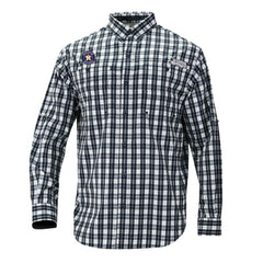 Navy Houston Astros Columbia Super Tamiami Omni-Shade Long Sleeve Button-Down Shirt
