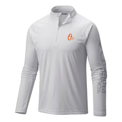 White Baltimore Orioles Columbia Terminal Tackle Omni-Wick Raglan Quarter-Zip Pullover