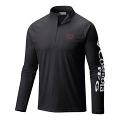 Black Arizona Diamondbacks Columbia Terminal Tackle Omni-Wick Raglan Quarter-Zip Pullover