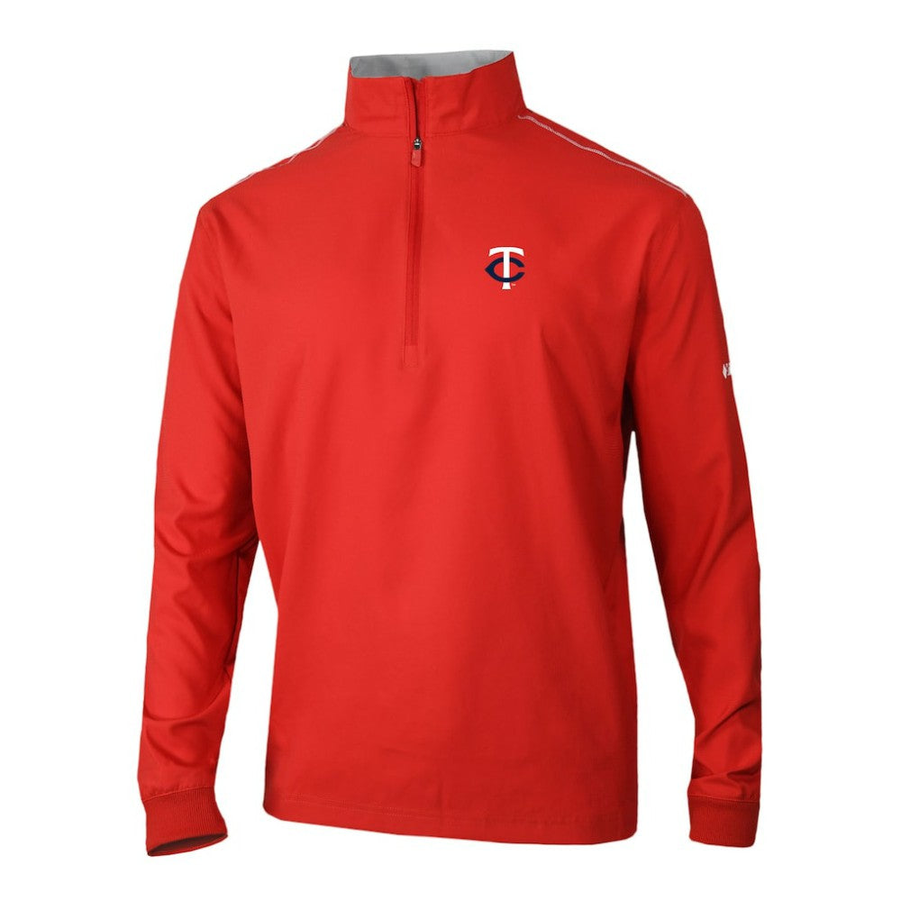 Red Minnesota Twins Columbia Omni-Wick Bogey's Paradise Quarter-Zip Pullover
