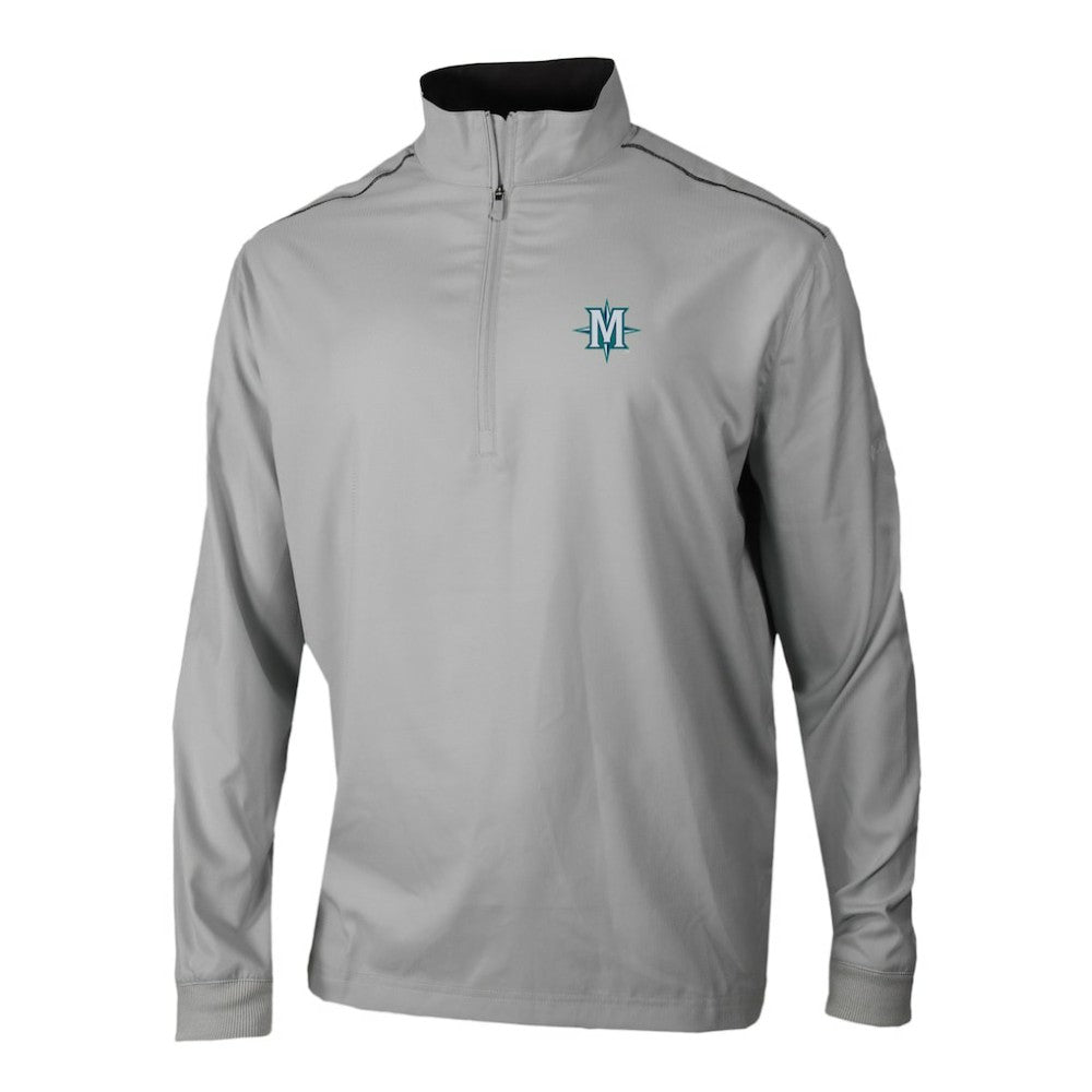 Gray Seattle Mariners Columbia Omni-Wick Bogey's Paradise Quarter-Zip Pullover