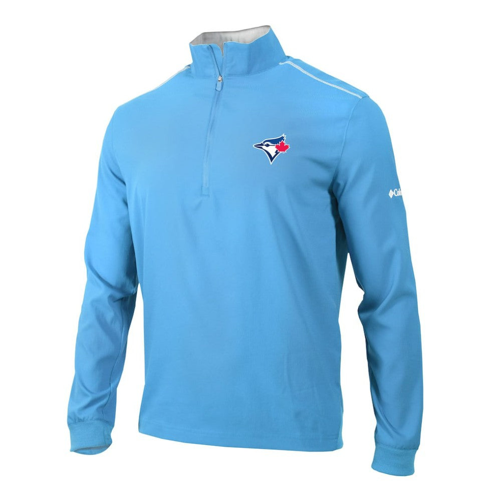 Light Blue Toronto Blue Jays Columbia Omni-Wick Bogey's Paradise Quarter-Zip Pullover