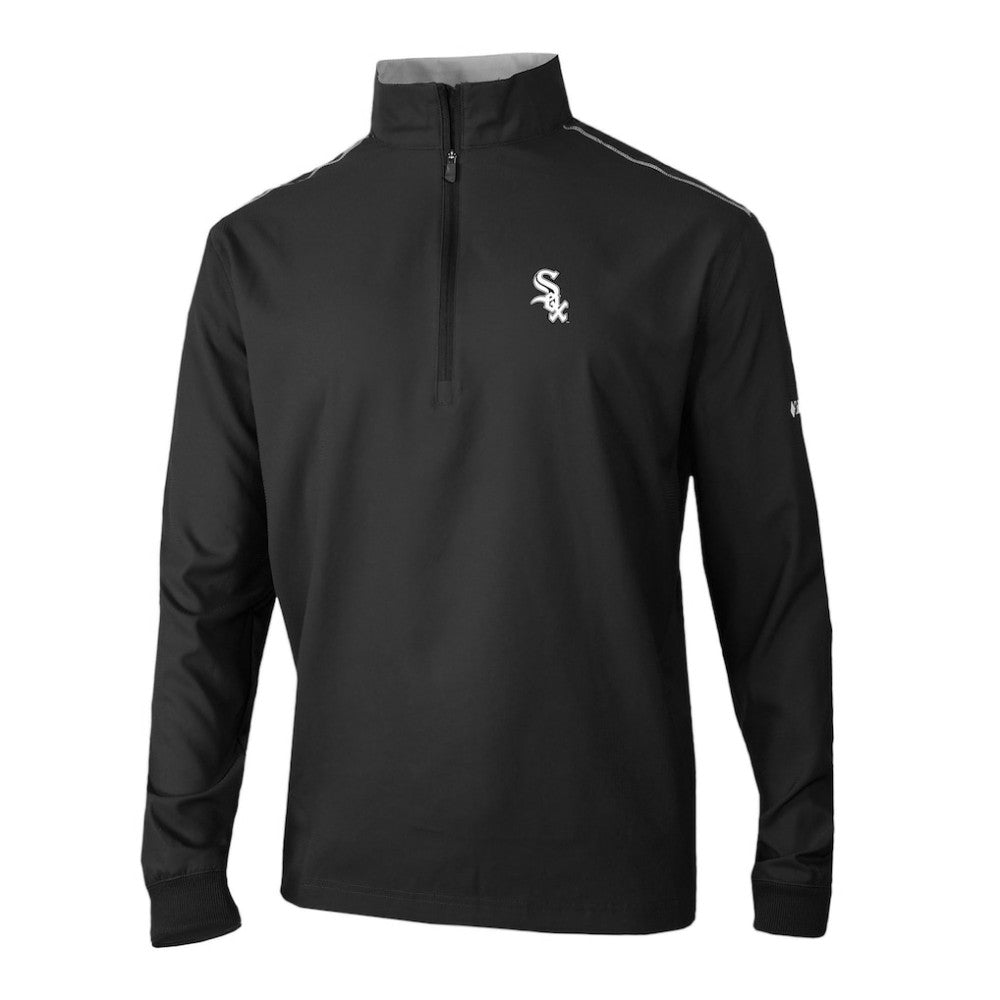 Black Chicago White Sox Columbia Omni-Wick Bogey's Paradise Quarter-Zip Pullover