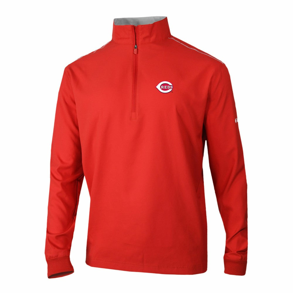Red Cincinnati Reds Columbia Omni-Wick Bogey's Paradise Quarter-Zip Pullover