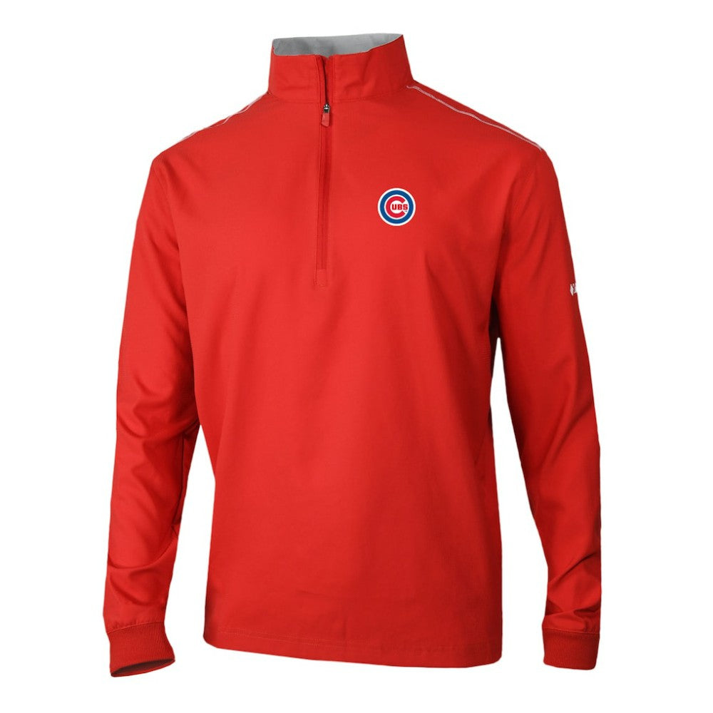 Red Chicago Cubs Columbia Omni-Wick Bogey's Paradise Quarter-Zip Pullover