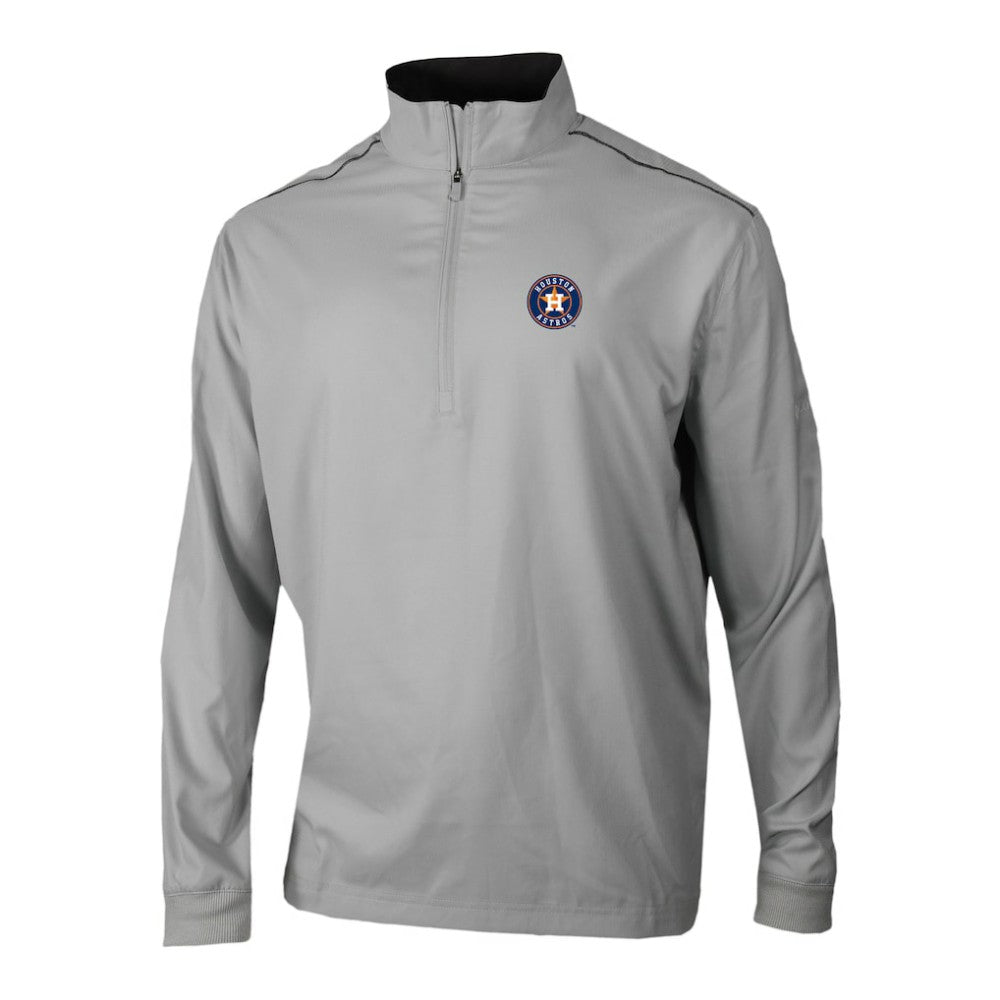 Gray Houston Astros Columbia Omni-Wick Bogey's Paradise Quarter-Zip Pullover