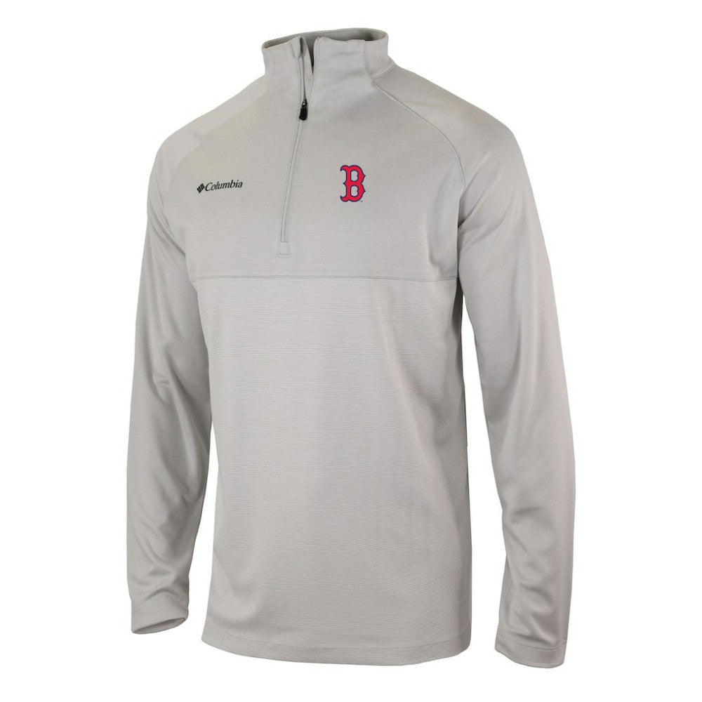 Gray Boston Red Sox Columbia Omni-Wick Raglan Rockin' It Quarter-Zip Pullover