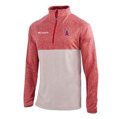 Red Los Angeles Angels Columbia Omni-Wick Raglan Rockin' It Quarter-Zip Pullover