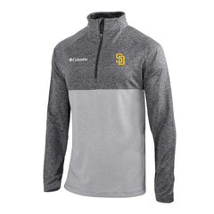 Gray San Diego Padres Columbia Omni-Wick Raglan Rockin' It Quarter-Zip Pullover