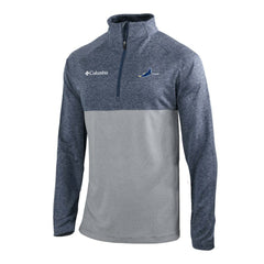 Navy Tampa Bay Rays Columbia Omni-Wick Raglan Rockin' It Quarter-Zip Pullover